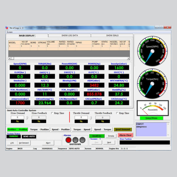 Saj Digital Computer Aided Test System Screens